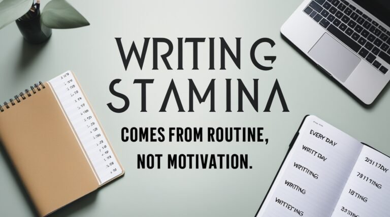 Writing Stamina Comes From Routine, Not Motivation
